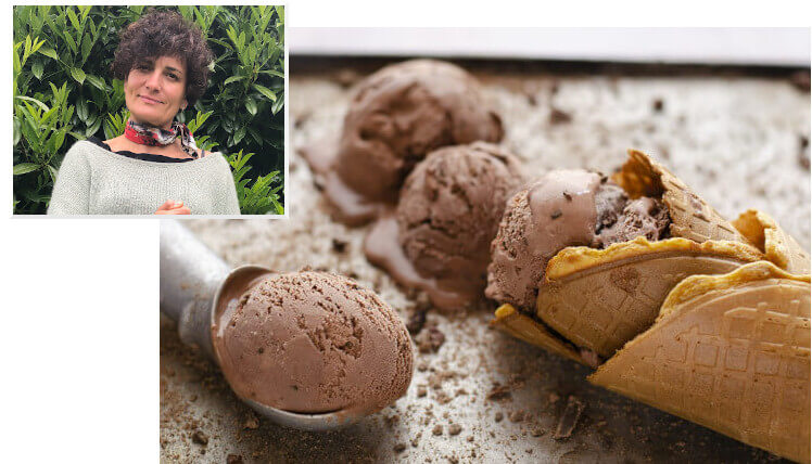 helado de chocolate, by monica prego